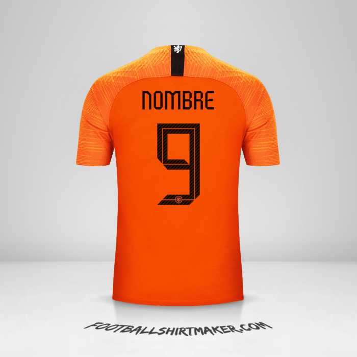 Jersey Paises Bajos 2018/19 -  nombre - 9