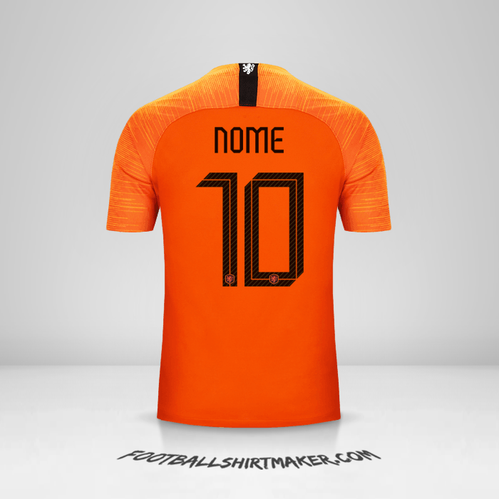 Camisa Países Baixos 2018/19 -  nome - 10