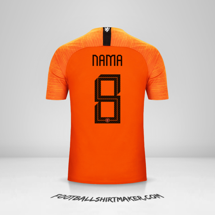 Jersey Belanda 2018/19 -  nama - 8