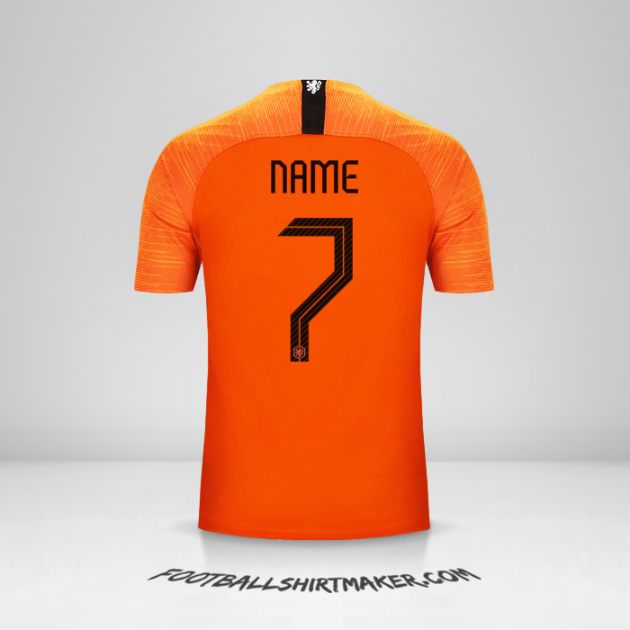 Jersey Netherlands 2018/19 -  name - 7