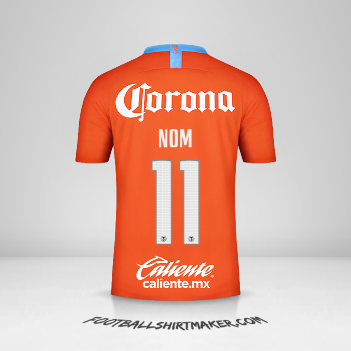 Maillot Club America 2018/19 Troisième -  nom - 11