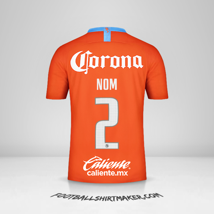 Maillot Club America 2018/19 Troisième -  nom - 2