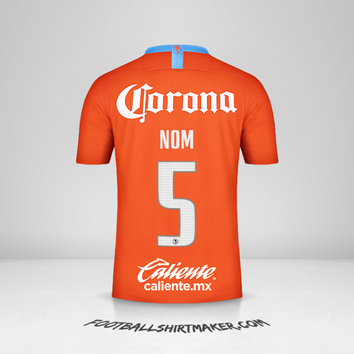 Maillot Club America 2018/19 Troisième -  nom - 5