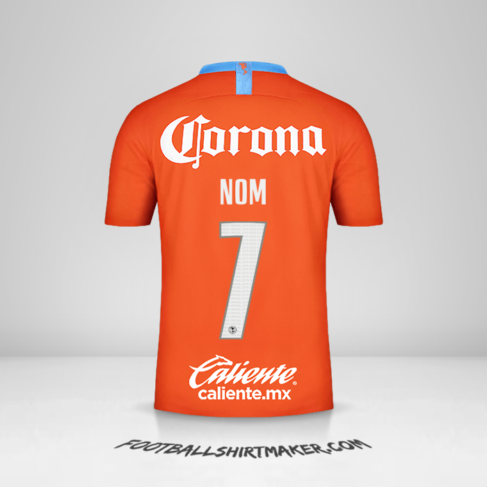Maillot Club America 2018/19 Troisième -  nom - 7