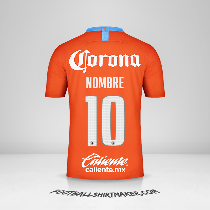 Jersey Club America 2018/19 Tercera -  nombre - 10