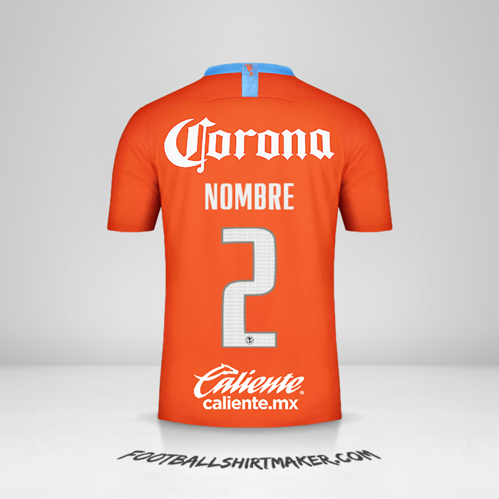 Jersey Club America 2018/19 Tercera -  nombre - 2