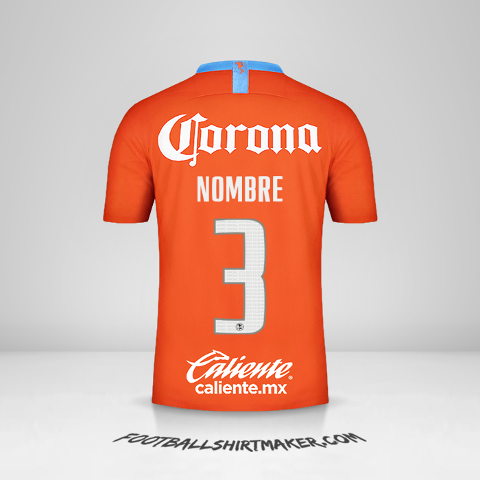 Jersey Club America 2018/19 Tercera -  nombre - 3