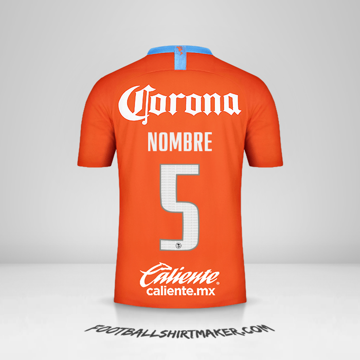 Camiseta Club America 2018/19 Tercera -  nombre - 5