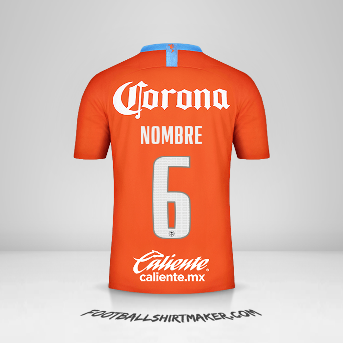 Camiseta Club America 2018/19 Tercera -  nombre - 6