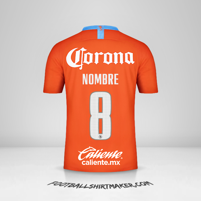 Camiseta Club America 2018/19 Tercera -  nombre - 8