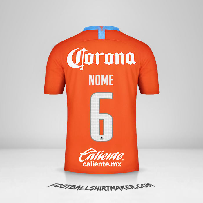 Camisola Club America 2018/19 Terceira -  nome - 6