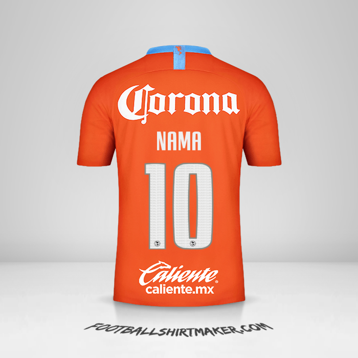 Jersey Club America 2018/19 Ketiga -  nama - 10