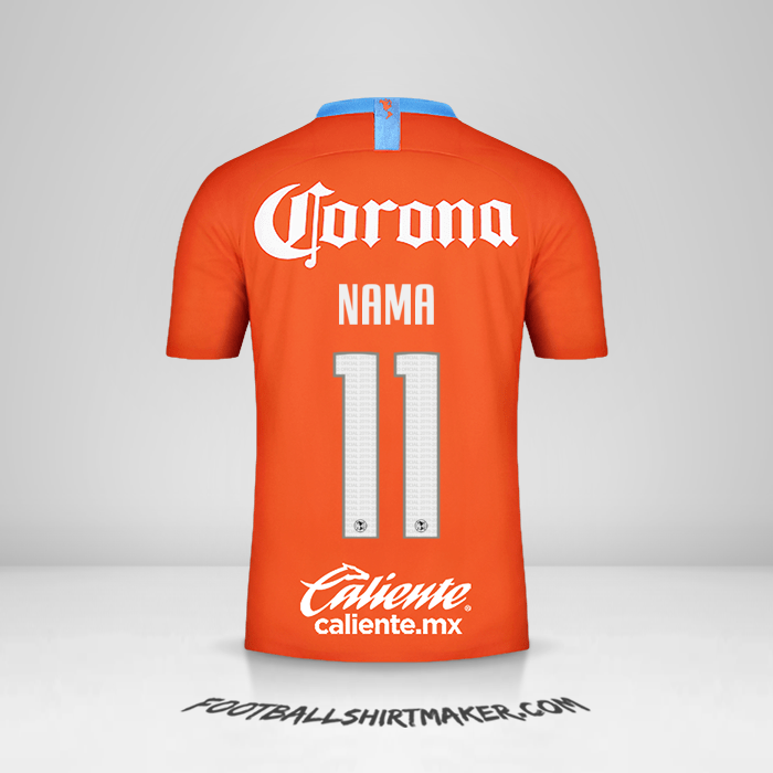 Jersey Club America 2018/19 Ketiga -  nama - 11
