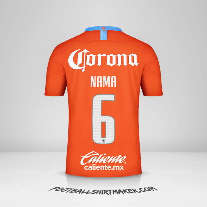 Jersey Club America 2018/19 Ketiga -  nama - 6