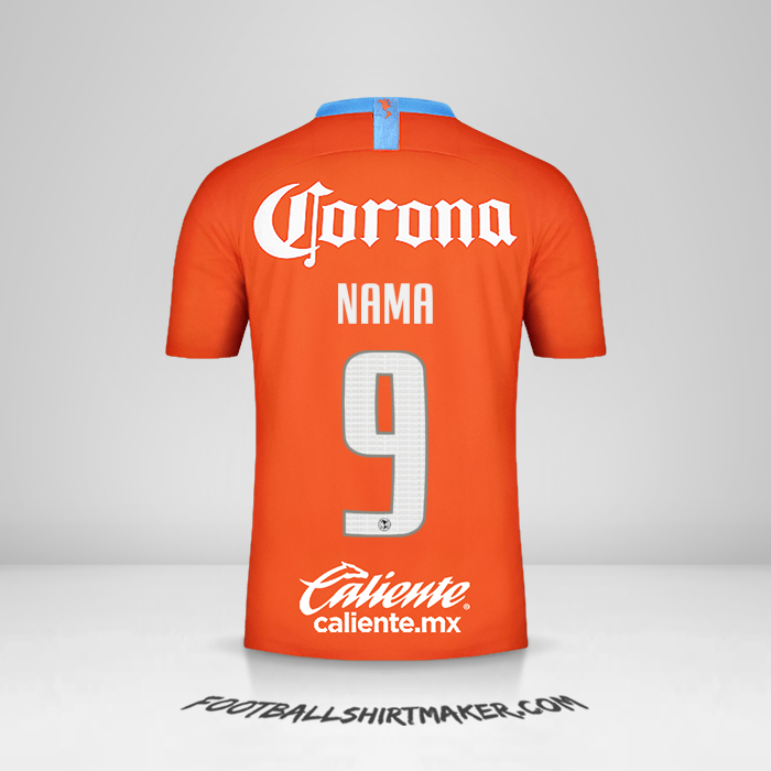 Jersey Club America 2018/19 Ketiga -  nama - 9