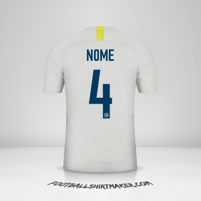 Camisola Inter 2018/19 Terceira -  nome - 4