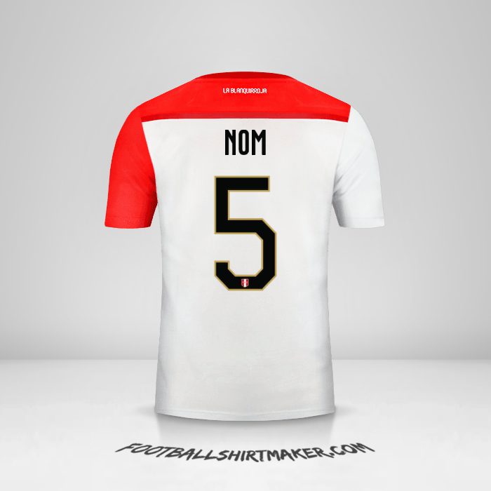 Maillot Pérou 2018/19 -  nom - 5