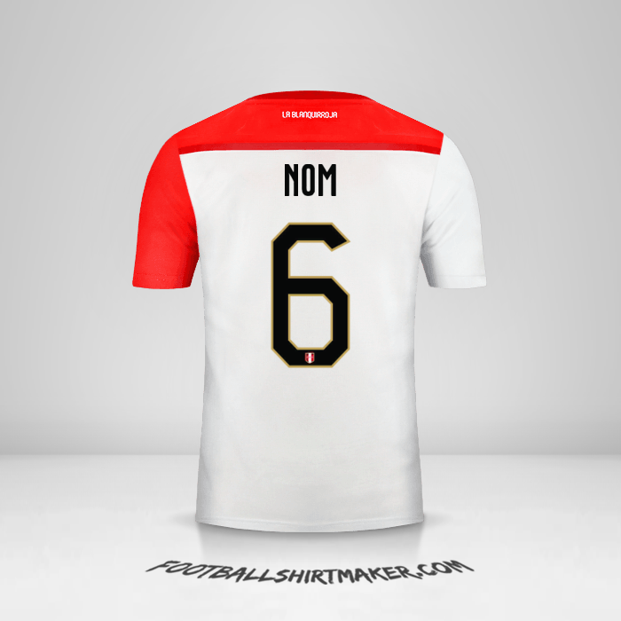 Maillot Pérou 2018/19 -  nom - 6