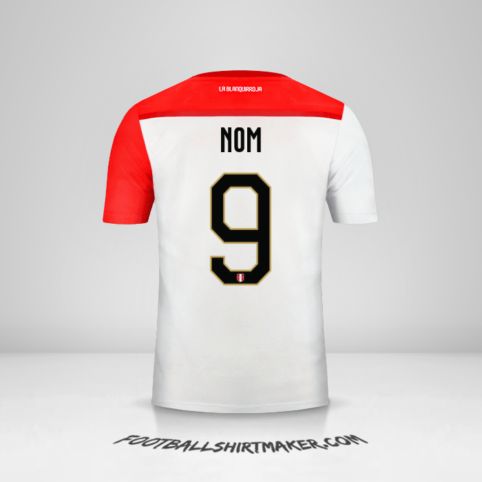 Maillot Pérou 2018/19 -  nom - 9