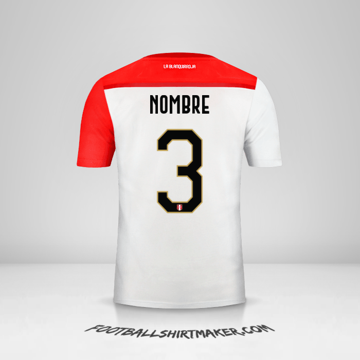 Jersey Peru 2018/19 -  nombre - 3