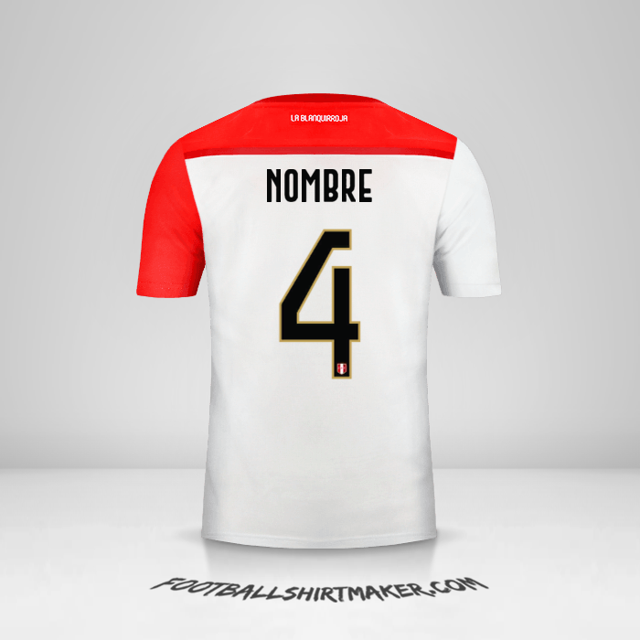 Jersey Peru 2018/19 -  nombre - 4