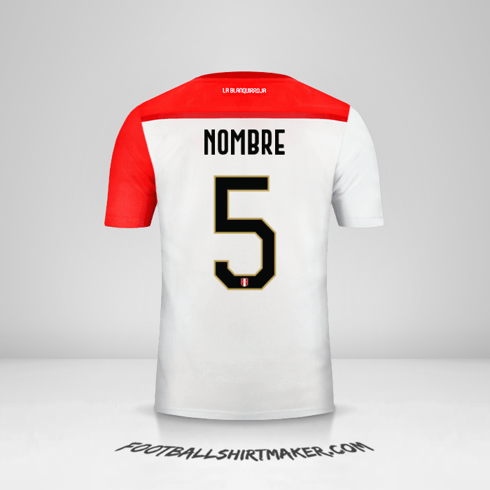 Jersey Peru 2018/19 -  nombre - 5