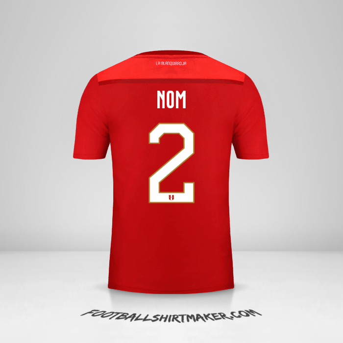 Maillot Pérou 2018/19 Extérieur -  nom - 2