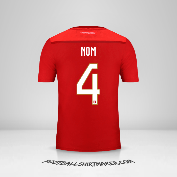 Maillot Pérou 2018/19 Extérieur -  nom - 4