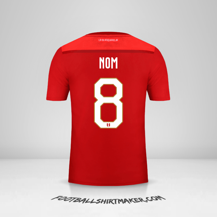 Maillot Pérou 2018/19 Extérieur -  nom - 8