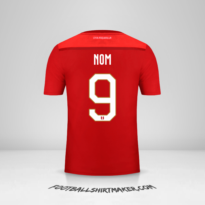 Maillot Pérou 2018/19 Extérieur -  nom - 9