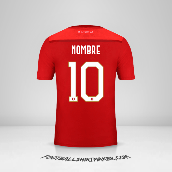 Jersey Peru 2018/19 Visita -  nombre - 10