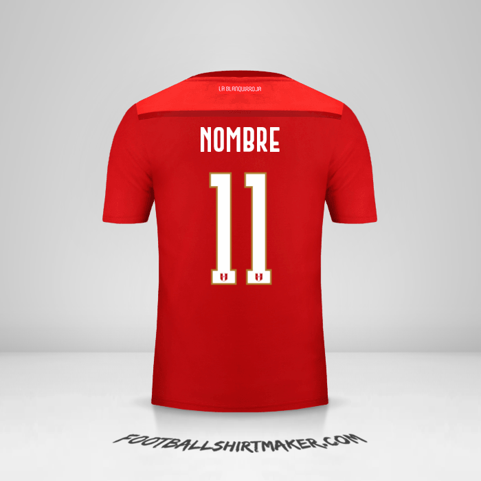 Jersey Peru 2018/19 Visita -  nombre - 11