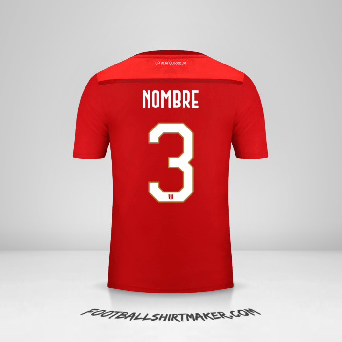 Jersey Peru 2018/19 Visita -  nombre - 3