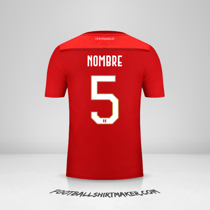 Camiseta Peru 2018/19 Visita -  nombre - 5