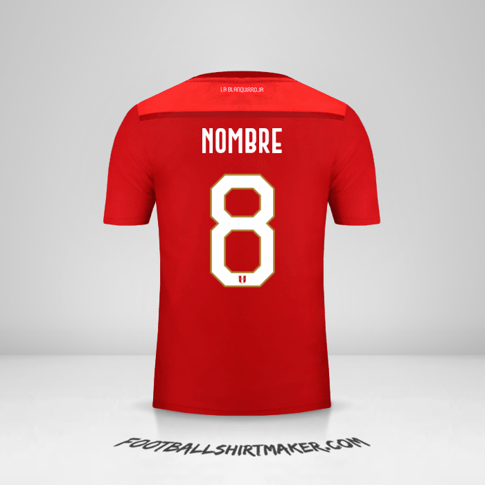 Jersey Peru 2018/19 Visita -  nombre - 8