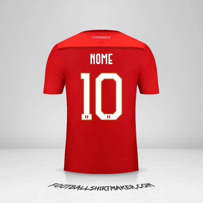 Camisa Peru 2018/19 Alternativa -  nome - 10