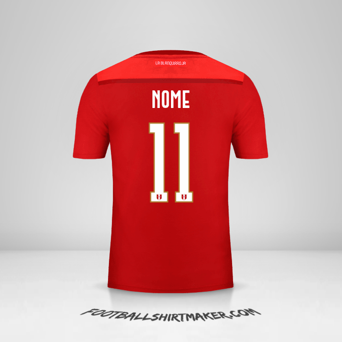 Camisa Peru 2018/19 Alternativa -  nome - 11