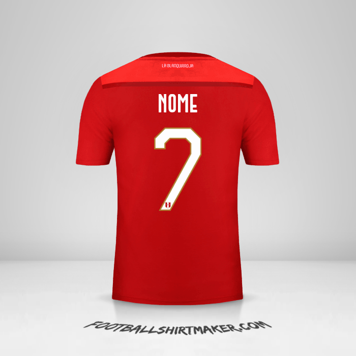 Camisa Peru 2018/19 Alternativa -  nome - 7