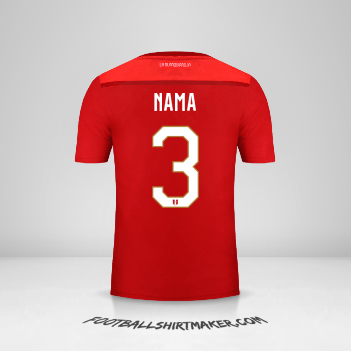 Jersey Peru 2018/19 Alternatif -  nama - 3
