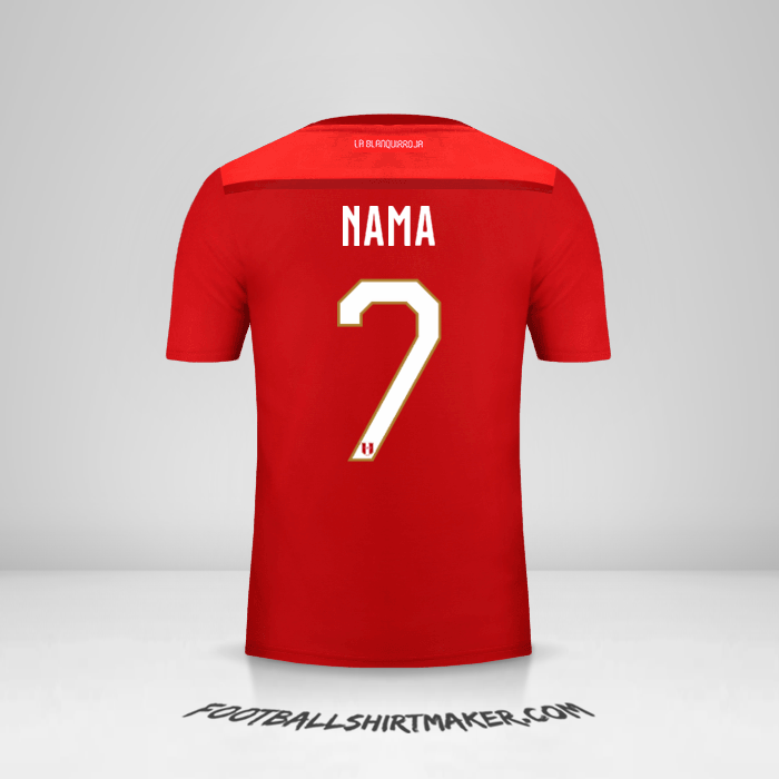 Jersey Peru 2018/19 Alternatif -  nama - 7