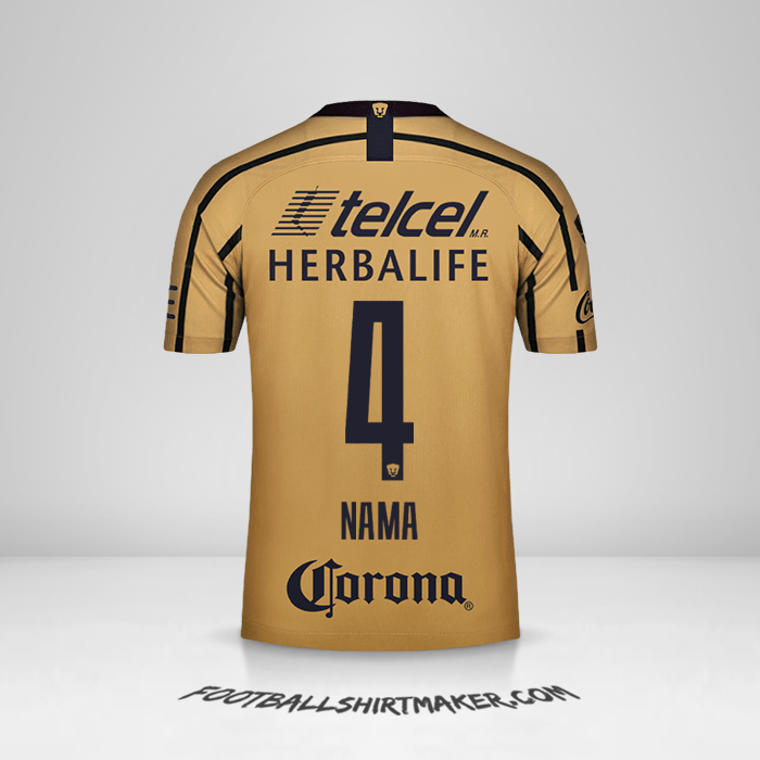 Jersey Pumas UNAM 2018/19 Alternatif -  nama - 4