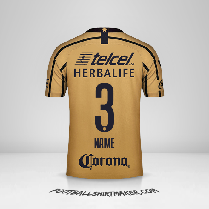 Trikot Pumas UNAM 2018/19 Auswärts -  name - 3
