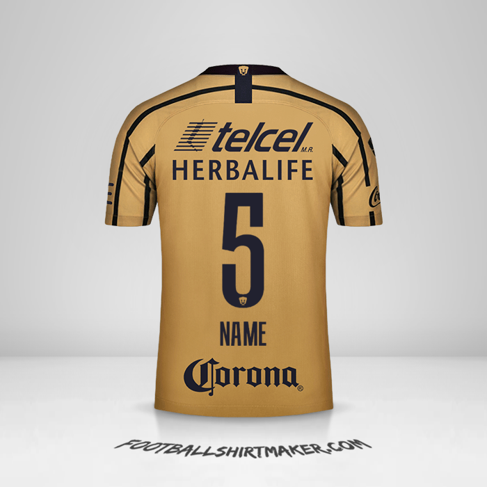 Trikot Pumas UNAM 2018/19 Auswärts -  name - 5