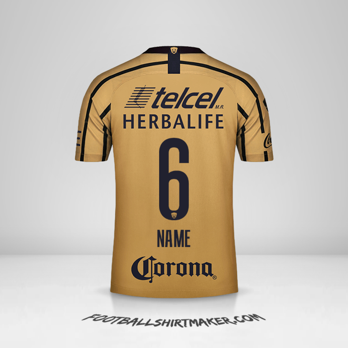 Trikot Pumas UNAM 2018/19 Auswärts -  name - 6