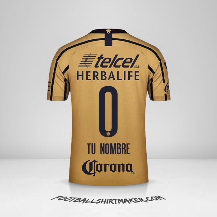 Jersey Pumas UNAM 2018/19 II -  tu nombre - 0