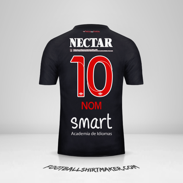 Maillot Independiente Santa Fe 2018 Troisième -  nom - 10