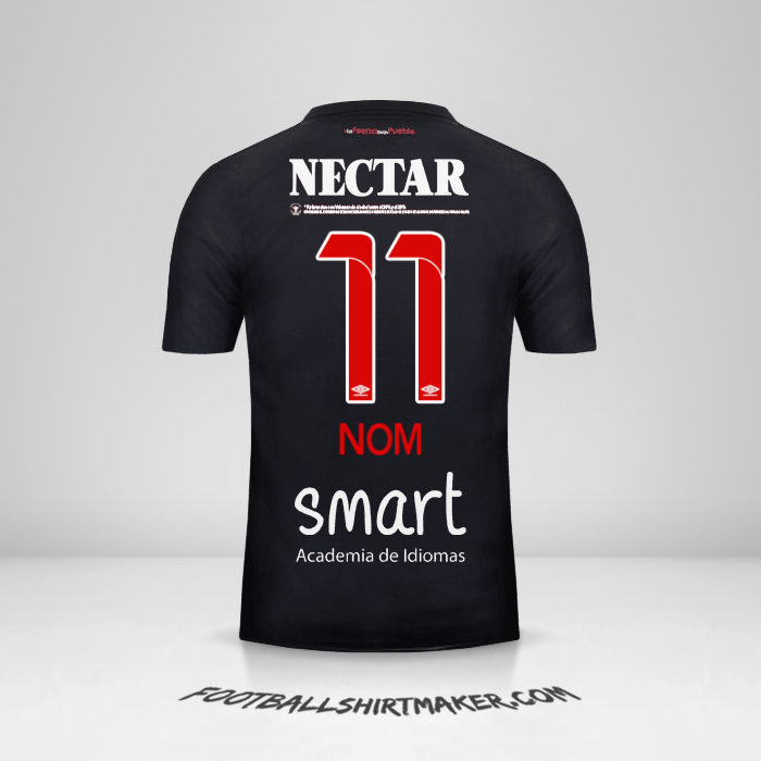 Maillot Independiente Santa Fe 2018 Troisième -  nom - 11