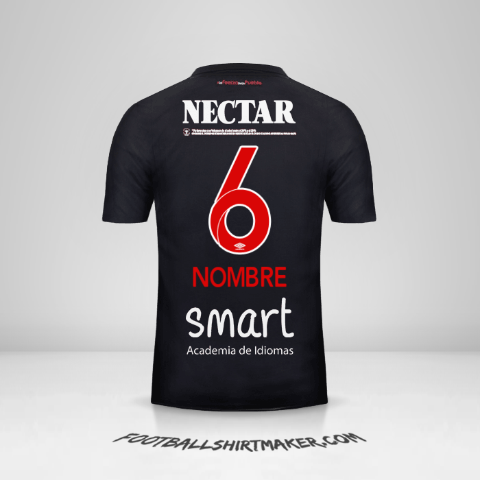Camiseta Independiente Santa Fe 2018 Tercera -  nombre - 6