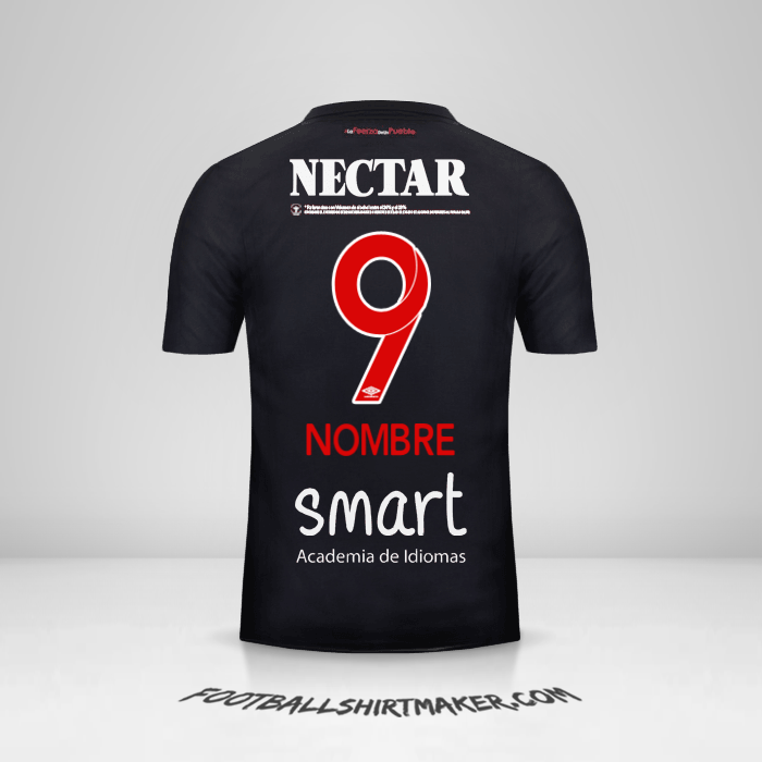 Jersey Independiente Santa Fe 2018 Tercera -  nombre - 9