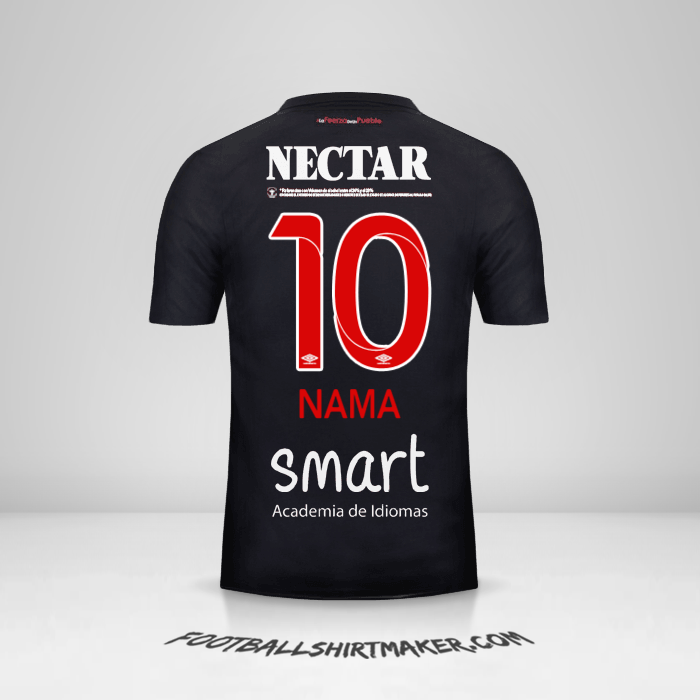 Jersey Independiente Santa Fe 2018 Ketiga -  nama - 10